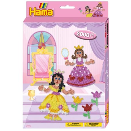 Hama® Bügelperlen Geschenkpackung Prinzessinen 2.000 Stück.