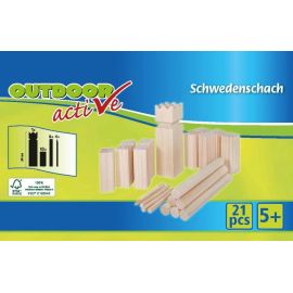 Outdoor active Schwedenschach Kubb 21-teilig