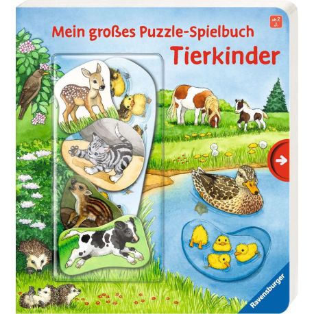 Ravensburger 43812 Mein großes Puzzle-Spielbuch: Tierkinder Pappbilderbuch über 10 Euro