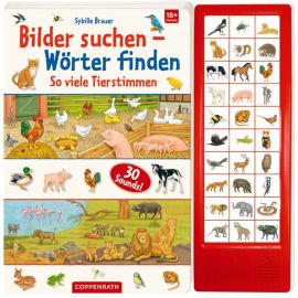Bilder suchen-Wörter finden: So viele Tierstimmen (Soundbuch)