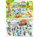 Ravensburger 5057 Puzzle Freizeit am See 2 X 24 Teile