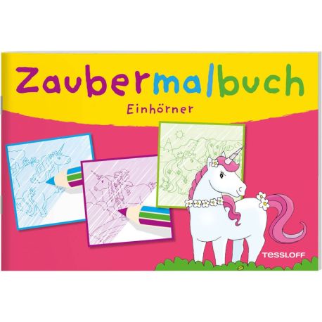 Zaubermalbuch. Einhörner