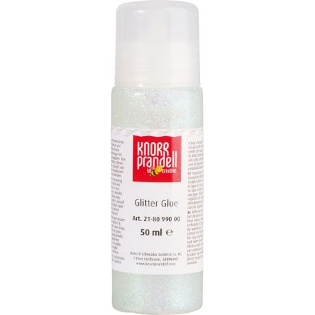 Glitter Glue 50ml weiß