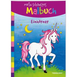 Mein schönstes Malbuch. Einhörner