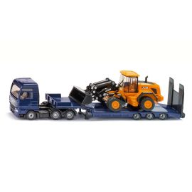 SIKU 1790 MAN LKW mit Tieflader und  JCB Radlader