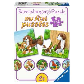 Ravensburger 5072 Puzzle Tierfamilien auf dem Bauernhof 9x2 Teile