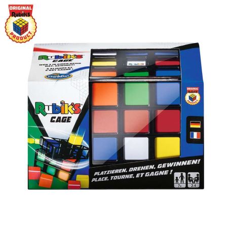 ThinkFun - 76392 - Rubik s Cage, Original Rubik s Familienspiel, Tic Tac Toe im 3D Format, Strategiespiel für Erwachse