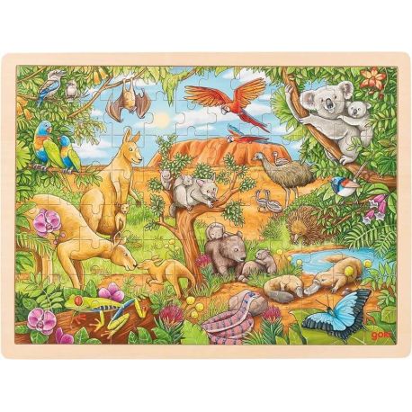 Einlegepuzzle Australische Tierwelt