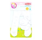 Puppen-Strumpfhose mit Söckchen   Eiskristalle  , Gr. 35-45 cm