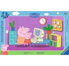 Ravensburger 6123 Puzzle Peppa am Computer 15 Teile