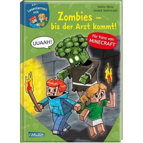 LESEMAUS zum Lesenlernen Stufe 2: Lesenlernen mit Spaß - Minecraft Band 1: Zombies, bis der Arzt kommt