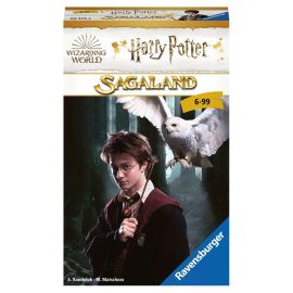 Ravensburger 20575 - Harry Potter Sagaland, Mitbringspiel für 2-4 Spieler, ab 6 Jahren, kompaktes Format, Reisespiel,