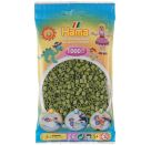 Hama® Bügelperlen Beutel mit Perlen Helle Olive 1000 Stück.