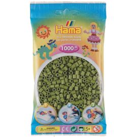 Hama® Bügelperlen Beutel mit Perlen Helle Olive 1000 Stück.