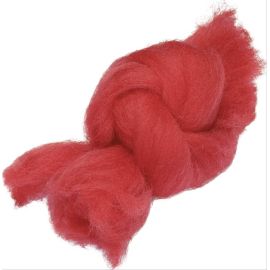 Deutsche Schafwolle, 50 g, rot