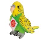 Teddy Hermann Wellensittich, grün, 13 cm