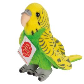 Teddy Hermann Wellensittich, grün, 13 cm