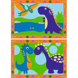 Ravensburger CreArt 28694  - Land der Dinosaurier  - Malen nach Zahlen für Kinder 5-7 Jahre