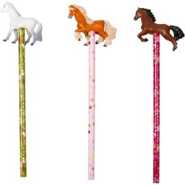 Bleistift mit Topper Pferdefreunde, sortiert (1 Stück)