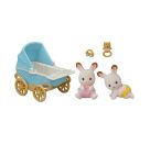 Sylvanian Families 5432 Schokoladenhasen Zwillinge mit Kinderwagen