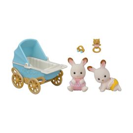 Sylvanian Families 5432 Schokoladenhasen Zwillinge mit Kinderwagen