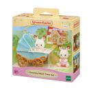 Sylvanian Families 5432 Schokoladenhasen Zwillinge mit Kinderwagen