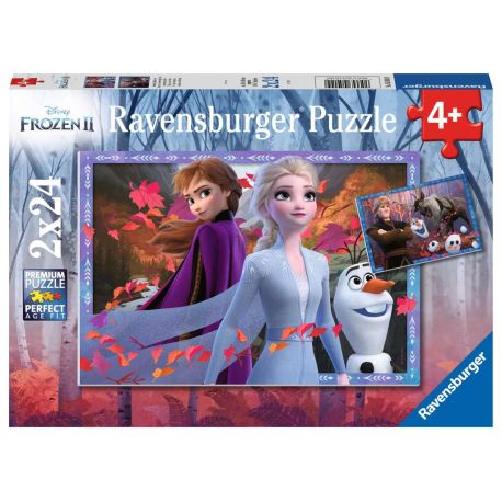 Ravensburger 5010 Puzzle Frostige Abenteuer 2 X 24 Teile