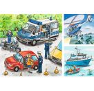 Ravensburger 9221 Puzzle Polizeieinsatz 3 X 49 Teile