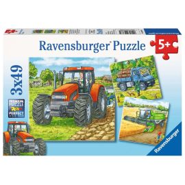 Ravensburger 9388 Puzzle Große Landmaschinen 3 X 49 Teile