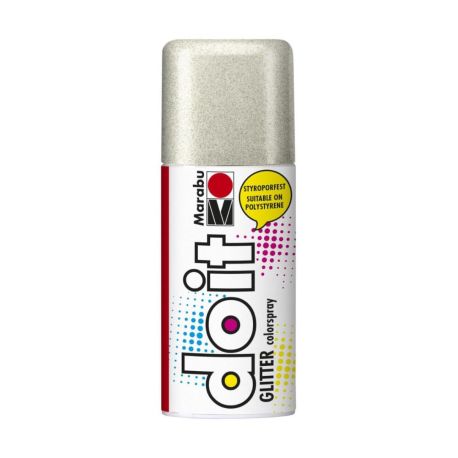 Marabu do it GLITTER, Glitter-Silber 582, 150ml