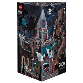 HEYE Dreieckspuzzle - Jean-Jaques Loup - Castle of Horror - 2000 Teile
