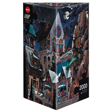 HEYE Dreieckspuzzle - Jean-Jaques Loup - Castle of Horror - 2000 Teile