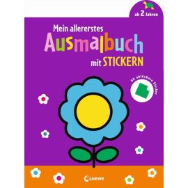 Mein allererstes Ausmalbuch mit Stickern (Blume)