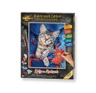 Malen nach Zahlen - Katze im Rucksack