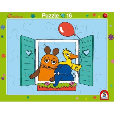 2er Set Rahmenpuzzles Die Maus 16 Teile 24 Teile