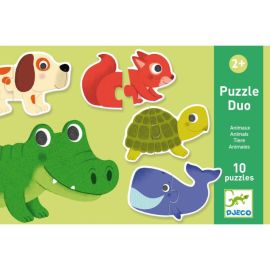 Lernspiele: Puzzle duo trio: Tiere