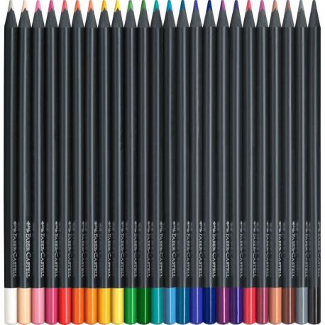 Faber-Castell Buntstifte Black Edition 24er Kartonetui