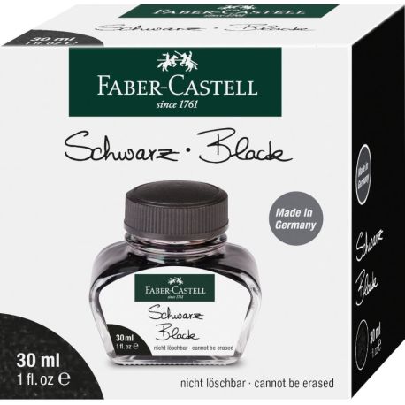 Tintenglas Schwarz 30 ml