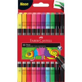 Faber-Castell Doppelfasermaler 10er Etui neon Faber-Castell