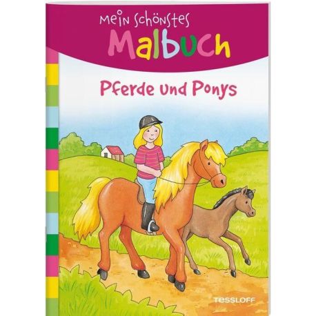 Mein schönstes Malbuch. Pferde und Ponys. Malen für Kinder ab 5 Jahren