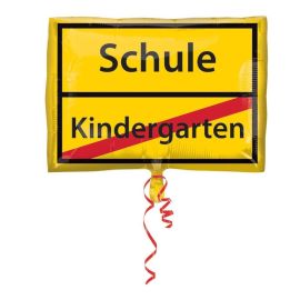Junior Shape Schulanfang - Schild Folienballon, S50, verpackt, 43 x 30 cm