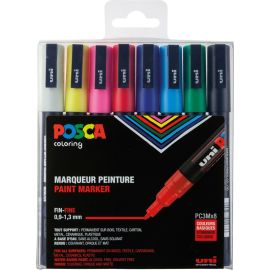 Marker UNI POSCA PC-3M 8er Set