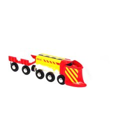 BRIO World 33606 Schneeräumzug - Winterliche Ergänzung für die BRIO Holzeisenbahn - Empfohlen ab 3 Jahren
