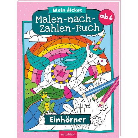 Mein dickes Malen-nach-Zahlen-Buch Einhörner, sortiert