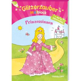 Glitzerzauber-Malblock. Prinzessinnen
