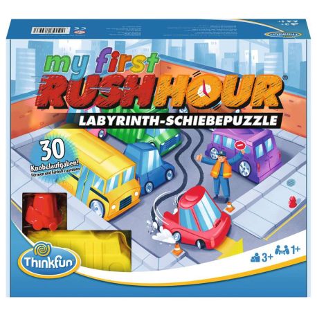 ThinkFun 76443 - My first Rush Hour - Das bekannte Stau-Spiel für Kinder ab 3 Jahren, Logikspiel für 1 Spieler, mit Au