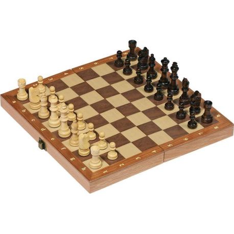 Schachspiel in Holzklappkassette