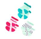 Puppen-Söckchen-Set Pünktchen, Mint und Rosa, 3 Paar, Gr. 35-45 cm