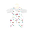 Puppen-Strampler mit T-Shirt Pinguin Pünktchen, Gr. 28-35 cm