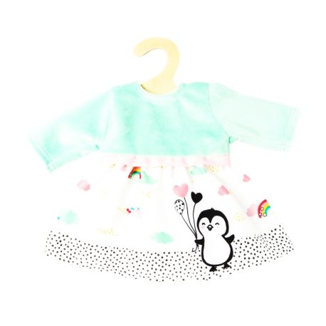 Puppen-Kleid Pinguin Pünktchen, Gr. 35-45 cm